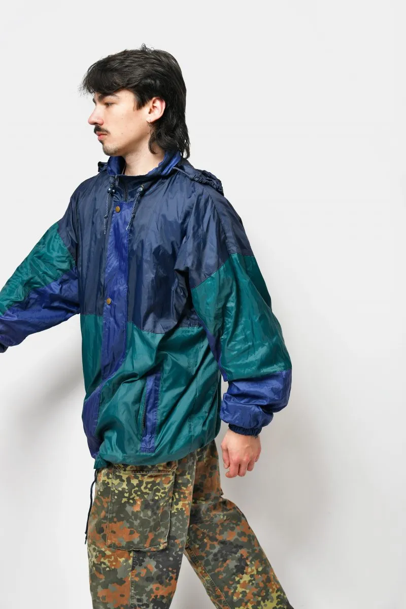 Retro 80s light rain coat