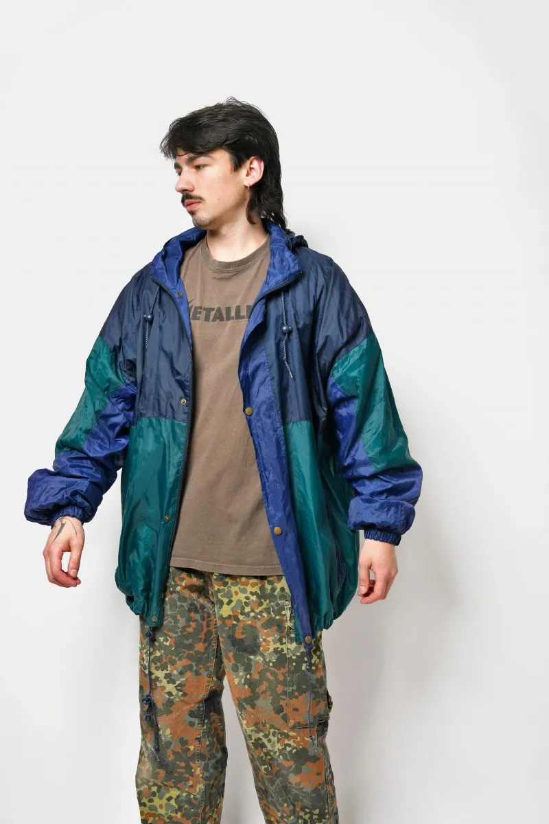 Retro 80s light rain coat