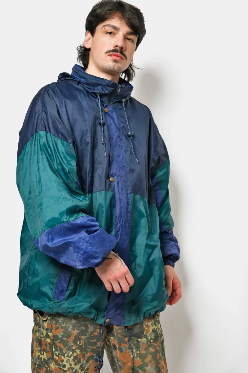 Retro 80s light rain coat