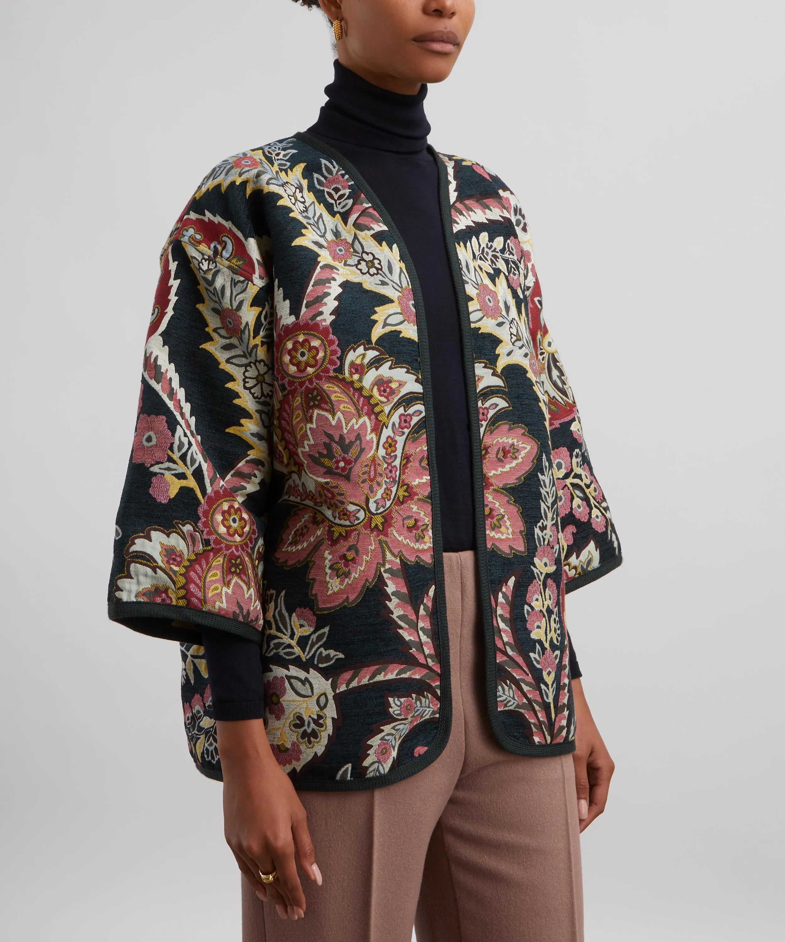 Reversible Chenille Jacquard Kesa Jacket