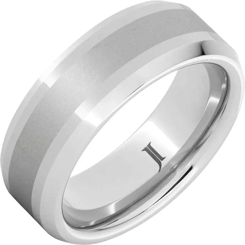 Serinium Ring with Satin Finish Center