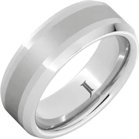 Serinium Ring with Satin Finish Center