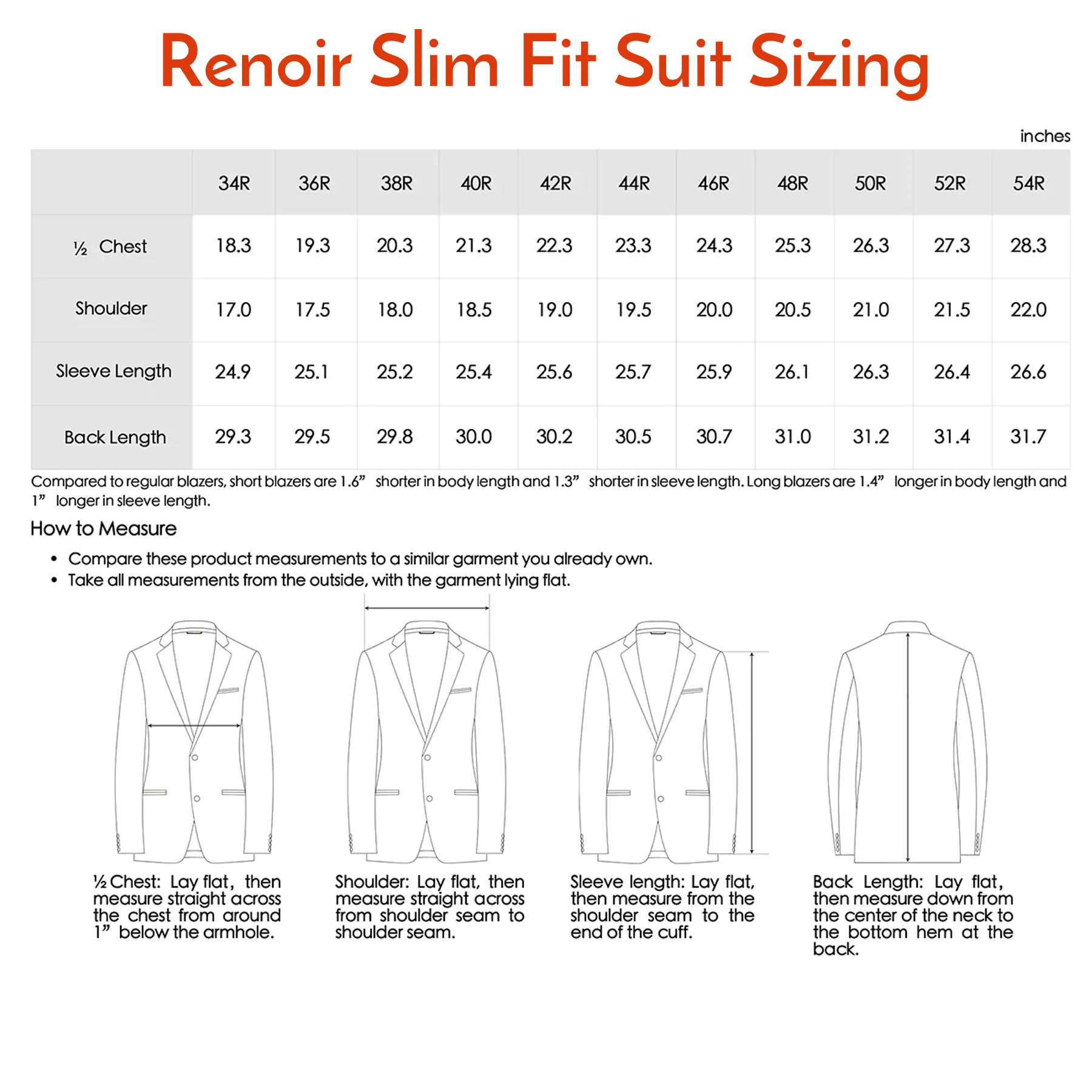 Single Breasted Wool Blend SLIM FIT Suit in Blue (Short, Regular, and Long Available) by Renoir