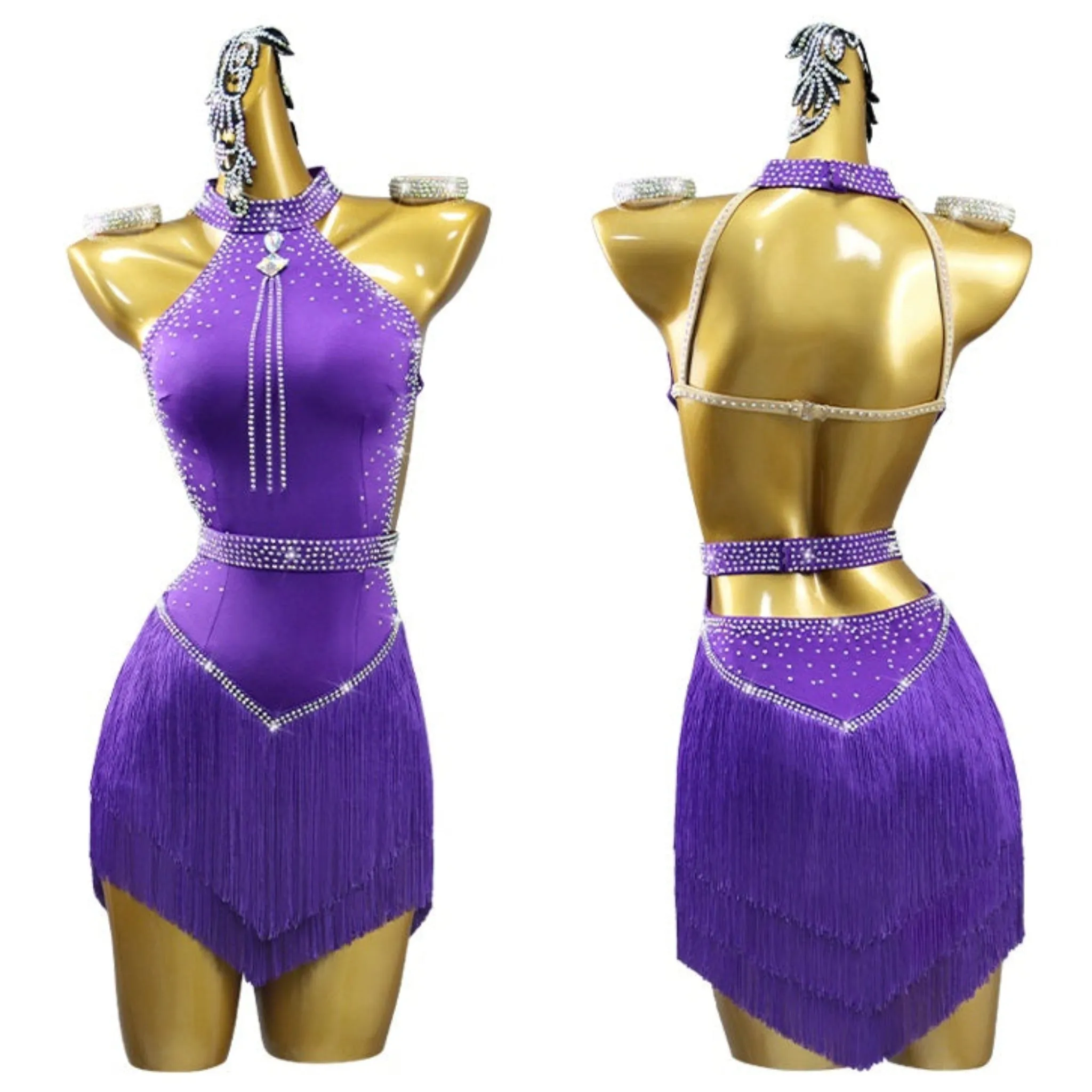 Sparkle Custom Latin Dance Attire | QY03