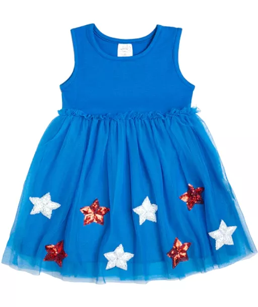 Sweet Wink - Patriotic Star Tank Tutu Dress