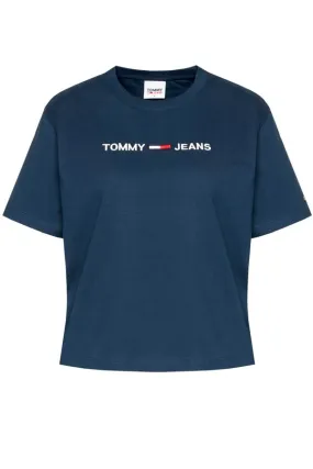 Tommy Hilfiger Women TJW Logo Tee Navy