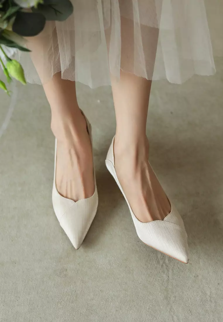 Twenty Eight Shoes 6.5CM Pointy Satin Pumps XJ998-16