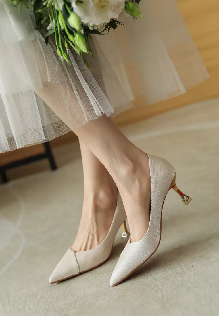 Twenty Eight Shoes 6.5CM Pointy Satin Pumps XJ998-16