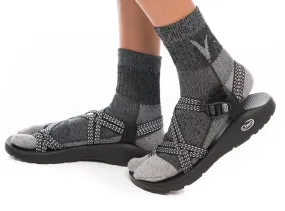 V-Toe Socks, Inc Unisex Dark Grey Wool Socks