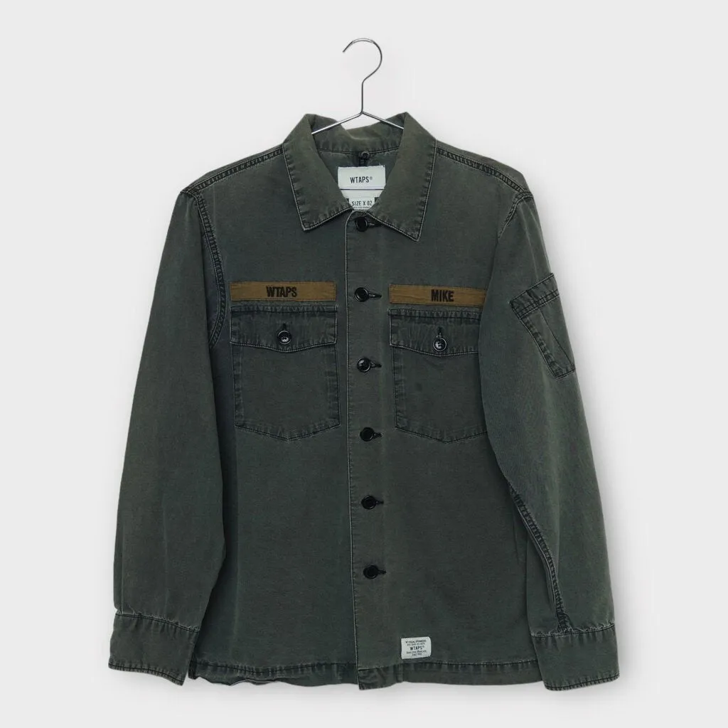 WTAPS Washed Grey & Brown Mike Utility Jacket