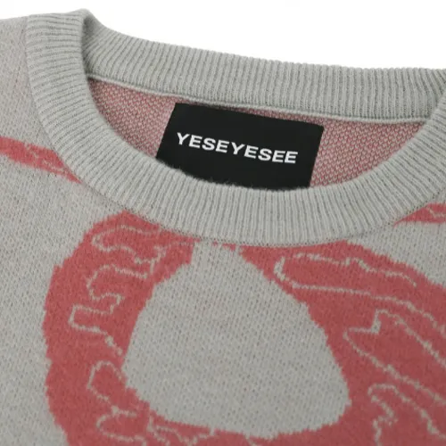 YESEYESEE  |Unisex Street Style Long Sleeves Logo Sweaters